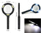 1573 Magnifying Glass with 3 Led Light 3X Power and Rubberized Handle - DeoDap