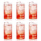 2343 Heavy unbreakable Stylish Plastic Clear look fully Transparent Glasses Set 330ml (6pcs) - 