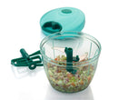 2180 Manual 2in1 Handy 1 Litre Plastic Dori Chopper, Cutter with SS Blades and Whisker Blade - DeoDap