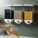 2325 Wall Mounted Cereal Dispenser Tank Grain Dry Food Container (1500ML) (Multicolour) - 