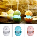 393 Funny USB Mini Egg humidiier with Colorful Night Light egg tumbler Aroma Diffuser for Car Home Office Mist Maker egg air purifier LED Light