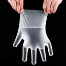 0670 Plastic Transparent Disposable Clear Gloves (White) (100Pc) - DeoDap