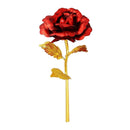 0879 24K Artificial Golden Rose/Gold Red Rose with Gift Box (10 inches)