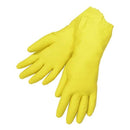 0652 - Cut Glove Reusable Rubber Hand Gloves (Yellow) - 1 pc