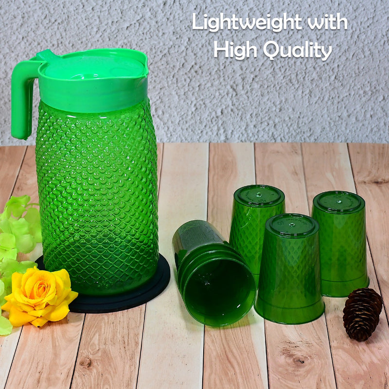 3734 Transparent Unbreakable Lemon Juice Jug Set (Pack of 6) Amd-