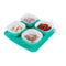 075 Dryfruit Box, Chocolates Box, Sweet Box, Mouth Freshener Box, Indian Mukhwas Box (Set of 4, Green)