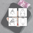 6522 Black Monkey small Hot Water Bag with Cover for Pain Relief, Neck, Shoulder Pain and Hand, Feet Warmer, Menstrual Cramps. 