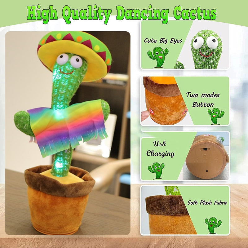 8047 Dancing Cactus Talking Toy, Chargeable Toy 