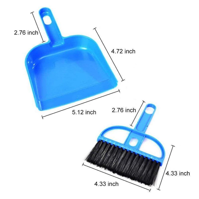 2213 Mini Dustpan with Brush Broom Set for Multipurpose Cleaning - 2 pcs - Opencho