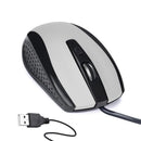 1423 Wired Mouse for Laptop and Desktop Computer PC With Faster Response Time (Silver) - 