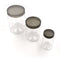 0598 3pcs Stone Jars Set (Big 1200ml, Medium 600ml & Small 250ml size) (plastic material)