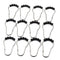 1797 Stainless Steel Bath Drape Clasp Curtain Hooks (Pack of 12 Pcs)