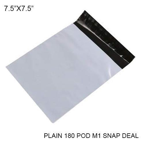 920 Tamper Proof Courier Bags(7.5X7.5 PLAIN 180 POD M1 SNAP DEAL) - 100 pcs