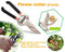 Garden Combo - Garden Shears Pruners Scissor (8-inch) & Hand Weeder Straight