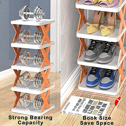 9078 4 LAYER SHOES STAND, SHOE TOWER RACK SUIT FOR SMALL SPACES, CLOSET, SMALL ENTRYWAY, EASY ASSEMBLY AND STABLE IN STRUCTURE, CORNER STORAGE CABINET FOR SAVING SPACE 