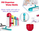 0365 -7 Days Pill Tablet Medicine Organizer with Water Bottle 600ml