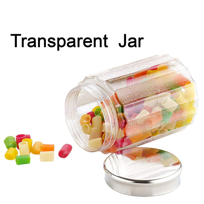 2456 Glass jar Container Coming with Metal Air Tight and Rust Proof Cap (Set of 3) - 