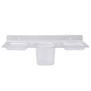 0756_ABS Plastic 4 in 1 Multipurpose Kitchen/Bathroom Shelf/Paste-Brush Stand/Soap Stand/Tumbler Holder/Bathroom Accessories