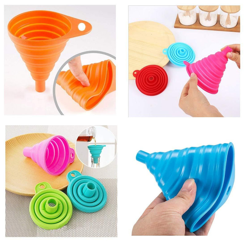 1115 Silicone Collapsible Funnel Kitchen for Flexible Extension - DeoDap