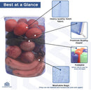 2279 Fridge Bags for Fruits and Vegetables with Zip Net (Multicolour) - Opencho