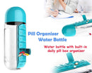 0365 -7 Days Pill Tablet Medicine Organizer with Water Bottle 600ml