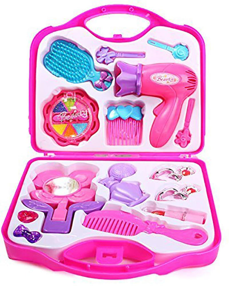 1908 Beauty Make up Set for Kids Girls with Fold-able Suitcase (Multicolour) - 