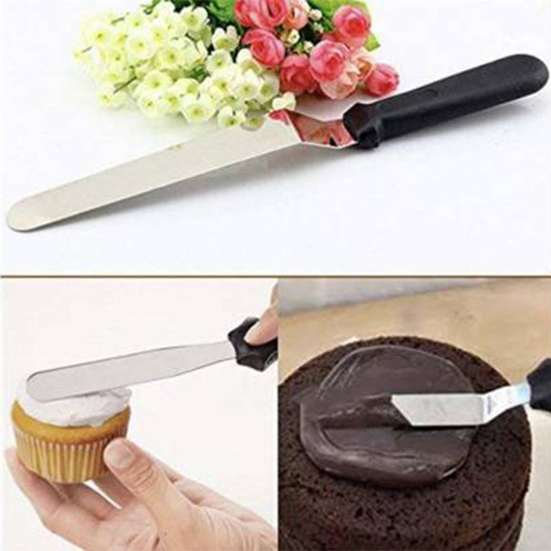 7610 3-in-1 Multi-Function Stainless Steel Cake Icing Spatula Knife Set