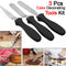 7610 3-in-1 Multi-Function Stainless Steel Cake Icing Spatula Knife Set