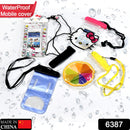6387 Waterproof Pouch Zip Lock Mobile Cover Under Water Mobile Case For All Type Mobile Phones 
