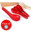 2393 Microwave Safe, Unbreakable, Colorful Soup/Dessert Spoons, Food Grade Set of 6 Pcs, - 