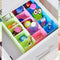 0236 5-Compartments Socks/Handkerchief/Underwear Storage Box Socks Drawer Closet Organizer Storage Boxes (pack of 4)