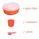 2392 Plastic Round Spice Box / Masala Dabba - 