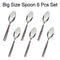 7004 Stainless Steel Big Spoon for Home/Kitchen (Set of 6 Pcs)