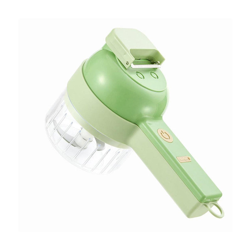 2284 4 in 1 Handheld Electric Vegetable Cutter Set, Multifunction Mini Chopper Food Processor, Wireless Electric Garlic Mud Masher, for Garlic, Chili ,Onion, Ginger 