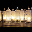 6559 BIG SIZE FLAMELESS MELTED DESIGN CANDLES FOR DECORATION (SET OF 12PC) 