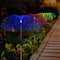 6616 2pcs Garden Solar Outdoor Lights Decorative , 7 Colors Changing RGB Light Waterproof Flower Jellyfish Firework Decor for Garden Patio Landscape Pathway Yard Holiday Decor 