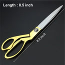 1546 Stainless Steel Tailoring Scissor Sharp Cloth Cutting for Professionals (8.5inch) (Golden) - DeoDap