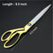 1546 Stainless Steel Tailoring Scissor Sharp Cloth Cutting for Professionals (8.5inch) (Golden) - DeoDap