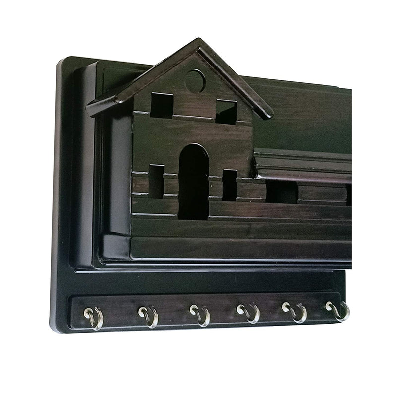 1551 Home Side Shelf Brown Keyholder - DeoDap