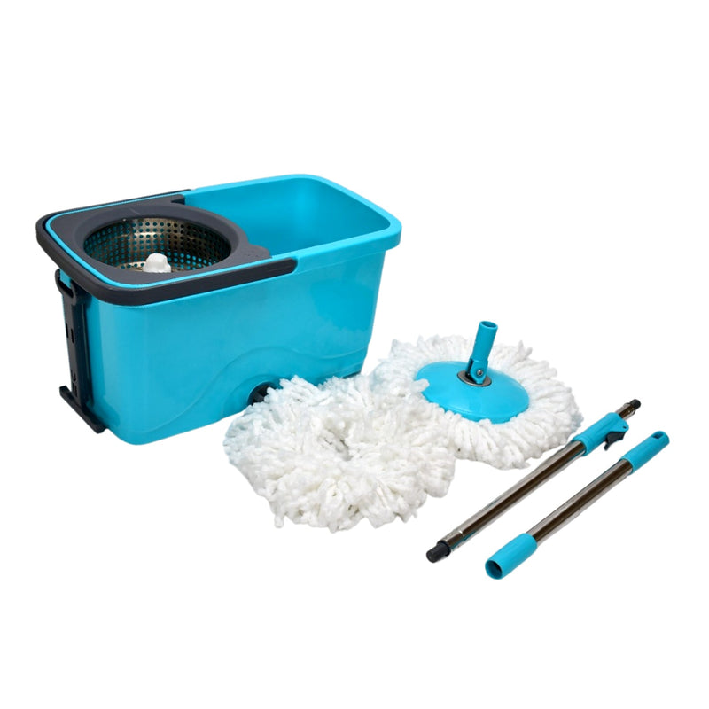 4027 QUICK SPIN MOP PLASTIC SPIN, BUCKET FLOOR CLEANING, EASY WHEELS & BIG BUCKET, FLOOR CLEANING MOP WITH BUCKET 