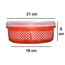 2392 Plastic Round Spice Box / Masala Dabba - 