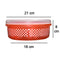 2392 Plastic Round Spice Box / Masala Dabba - 