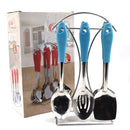 2701 6 Pc SS Serving Spoon With stand used in all kinds of household and kitchen places for holding spoons etc.  