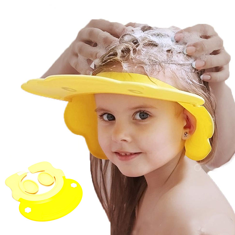 6641 Silicone Baby Shower Cap Bathing Baby Wash Hair Eye Ear Protector Hat for New Born Infants babies Baby Bath Cap Shower Protection For Eyes And Ear. 