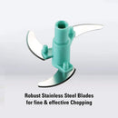 2054 3 BLADE MANUAL GREEN FOOD CHOPPER, COMPACT & POWERFUL HAND HELD VEGETABLE CHOPPER. 