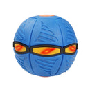 8039A Flying Soccer Magic Ball Frisbee Deformation UFO Football Flat Throw Disc with 6 LED Light