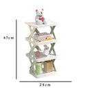 9078 4 LAYER SHOES STAND, SHOE TOWER RACK SUIT FOR SMALL SPACES, CLOSET, SMALL ENTRYWAY, EASY ASSEMBLY AND STABLE IN STRUCTURE, CORNER STORAGE CABINET FOR SAVING SPACE 