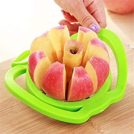 2457 Plastic Apple Cutter Slicer with 8 Blades and Handle - 