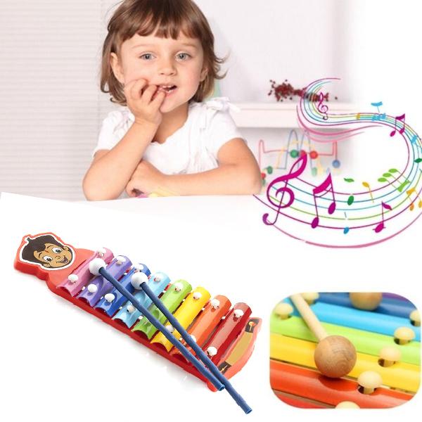 4616 Xylophone for Kids Wooden Xylophone Toy with Child Safe Mallets - DeoDap