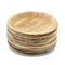 3207 Disposable Round Shape Eco-friendly Areca Palm Leaf Plate (12x12 inch) (pack of 25) - 
